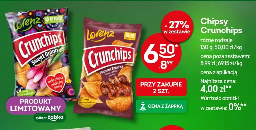 Chipsy Crunchips Sweet Onion +1 wariant