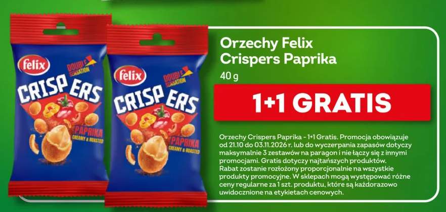 Orzechy Felix Crispers Paprika