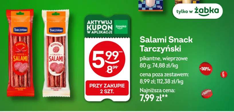 Salami Snack pikantne Tarczyński +1 wariant