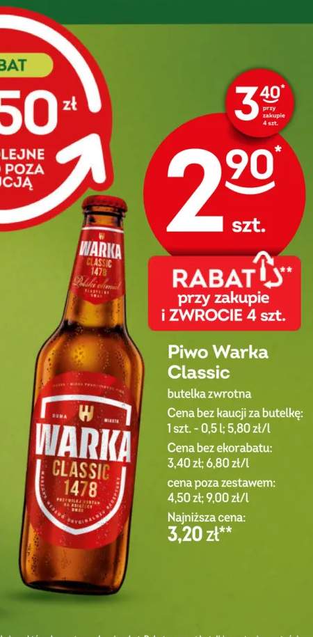 Piwo Warka Classic