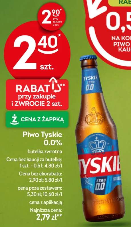 Piwo bezalkoholowe Tyskie