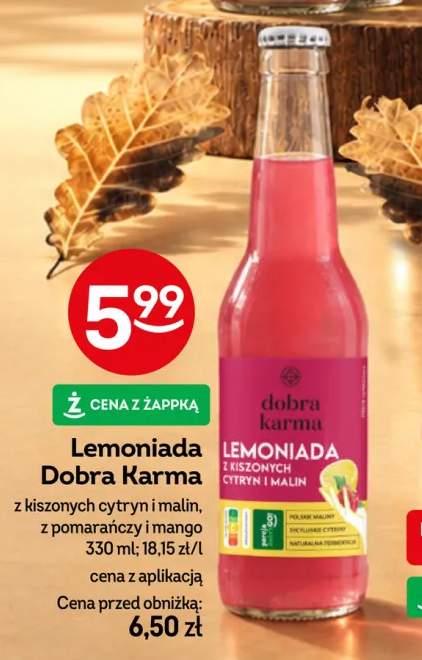 Lemoniada Dobra Karma z kiszonych cytryn i malin +1 wariant