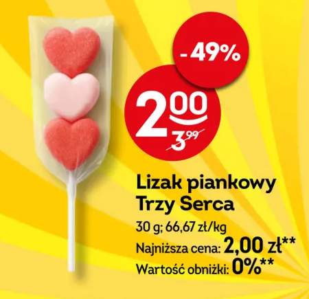 Lizak piankowy Trzy Serca