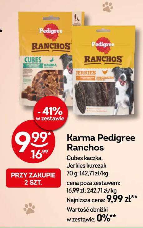 Karma Pedigree Ranchos Jerkies kurczak +1 wariant